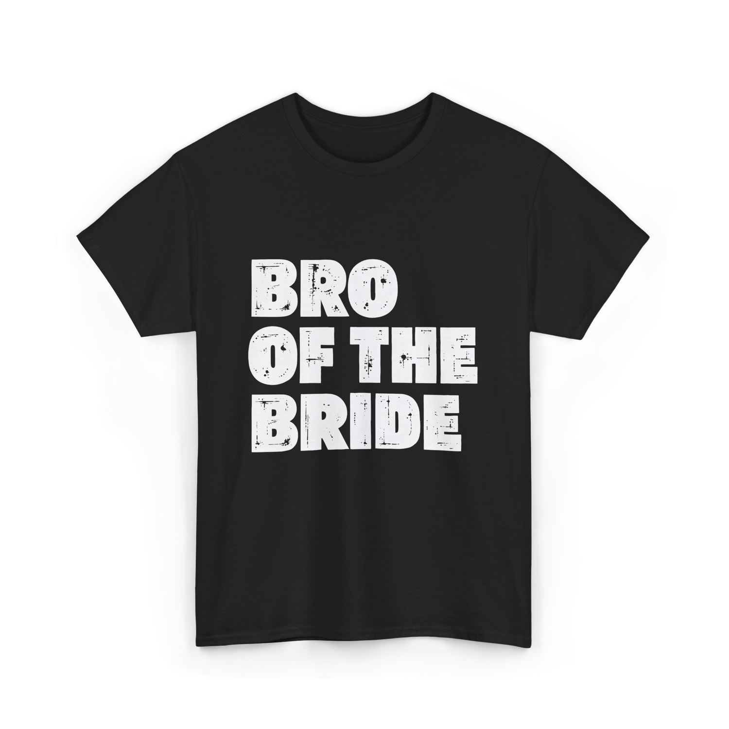 Bro of the Bride Wedding T-Shirt - Black