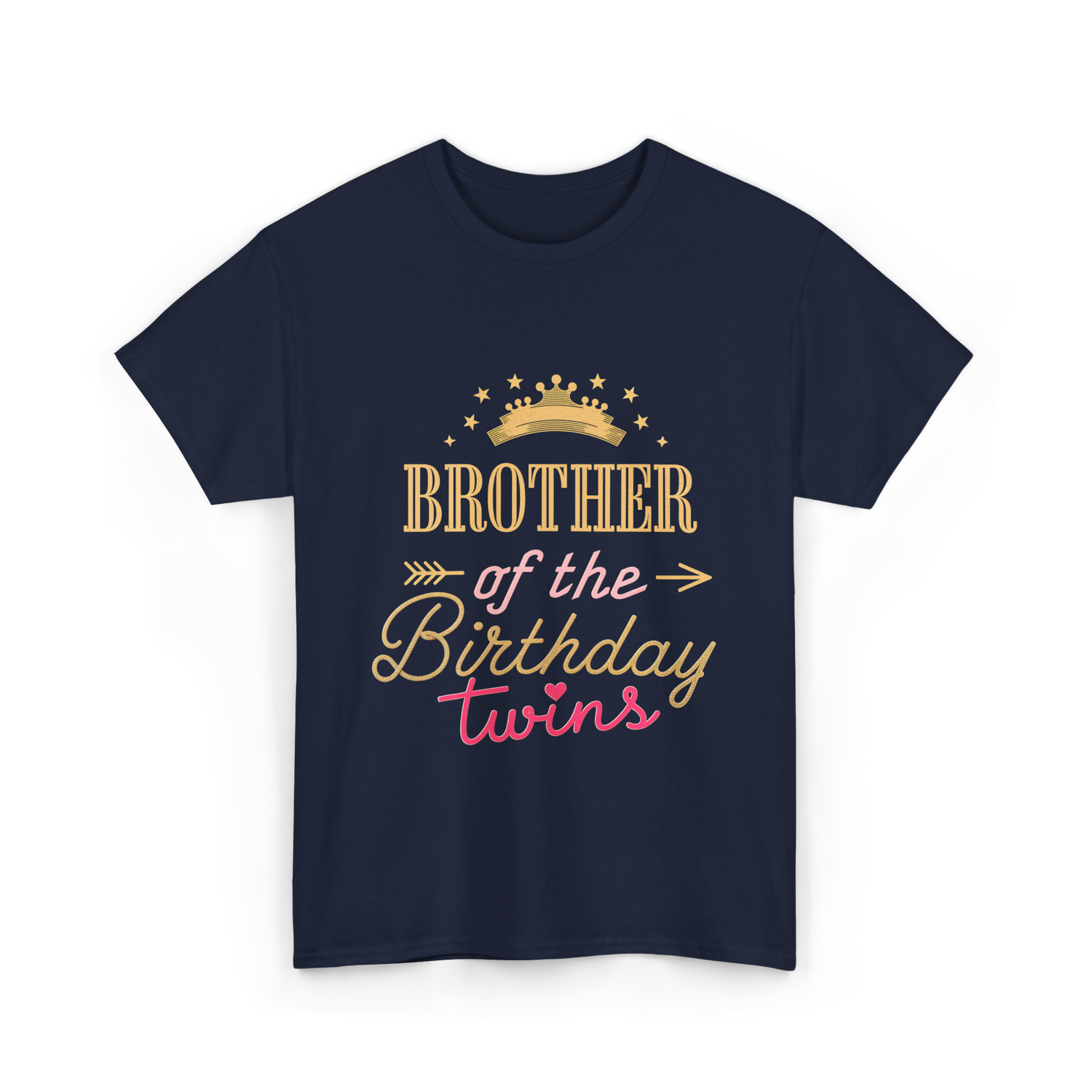 Brother of the Birthday Twins T-Shirt - Navy