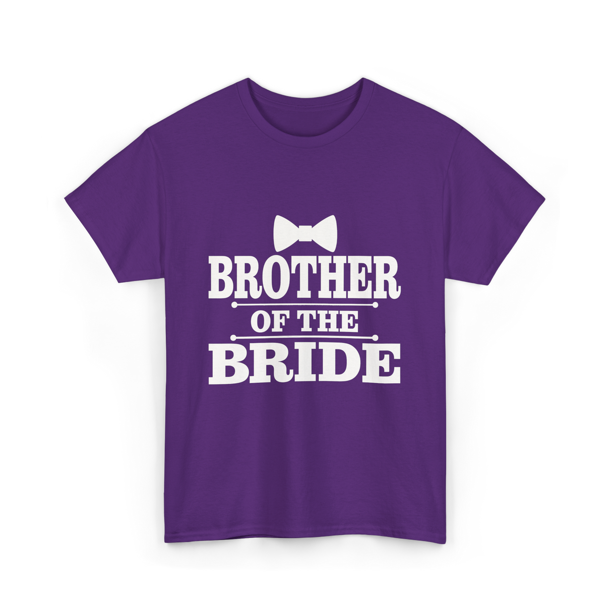 Brother Of The Bride Wedding T-Shirt - Purple