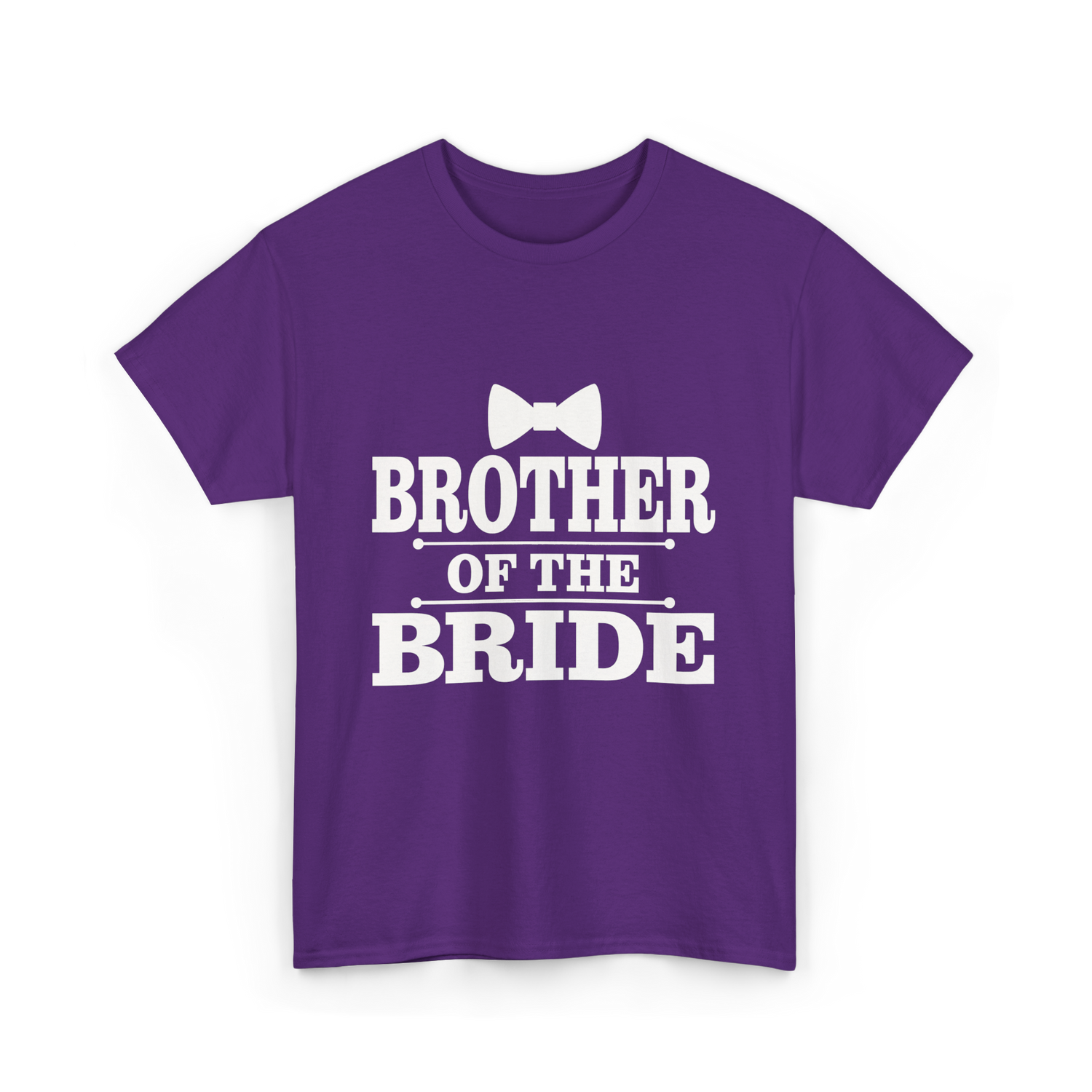 Brother Of The Bride Wedding T-Shirt - Purple