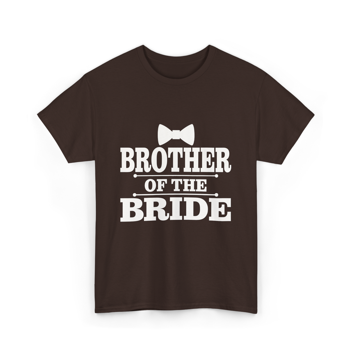 Brother Of The Bride Wedding T-Shirt - Dark Chocolate