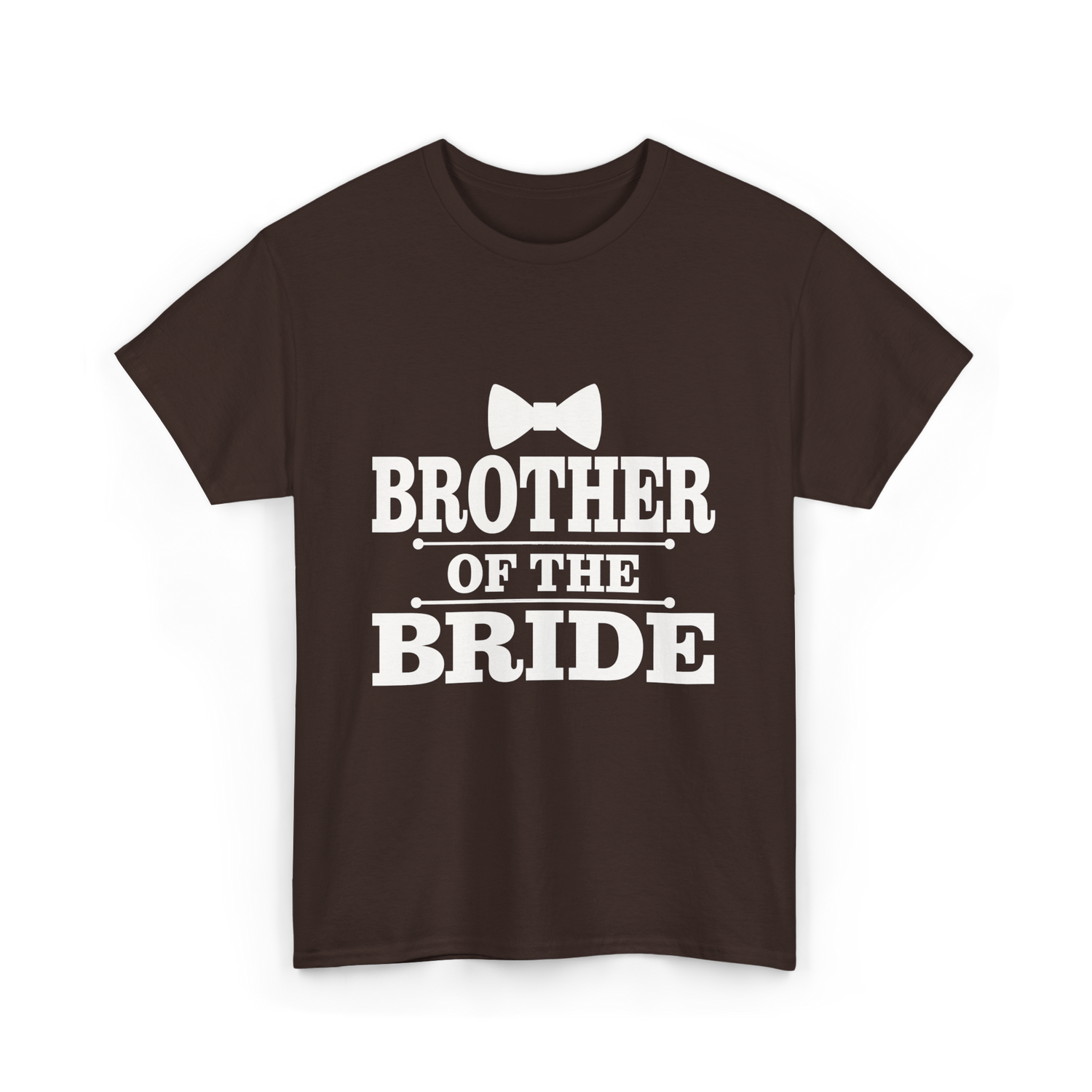 Brother Of The Bride Wedding T-Shirt - Dark Chocolate