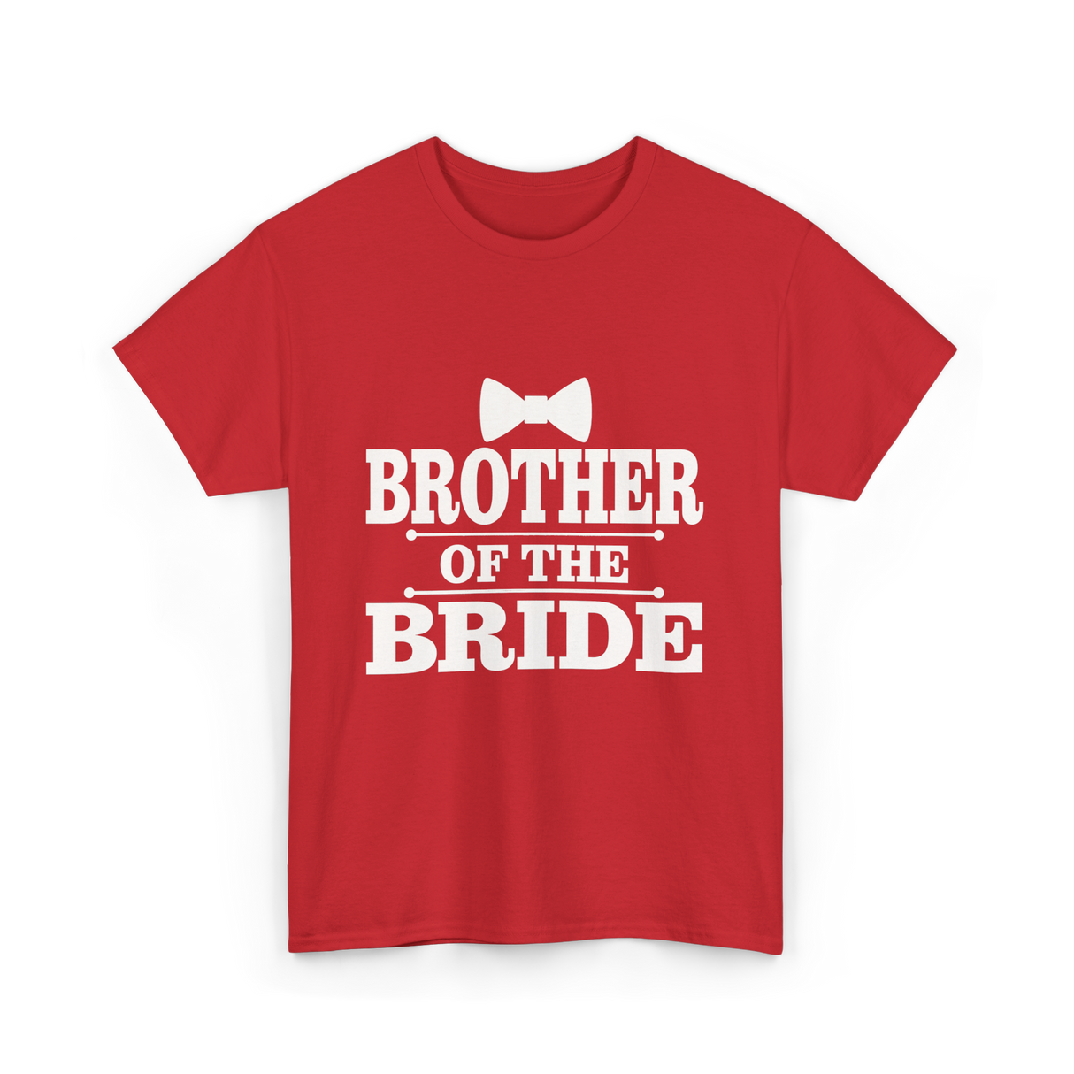 Brother Of The Bride Wedding T-Shirt - Red