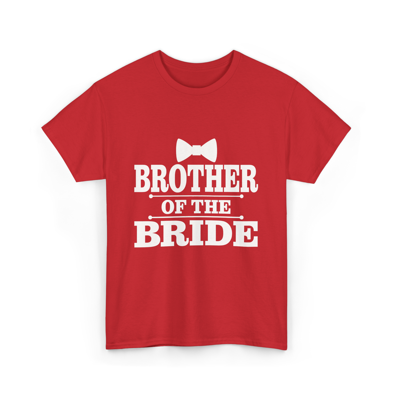 Brother Of The Bride Wedding T-Shirt - Red