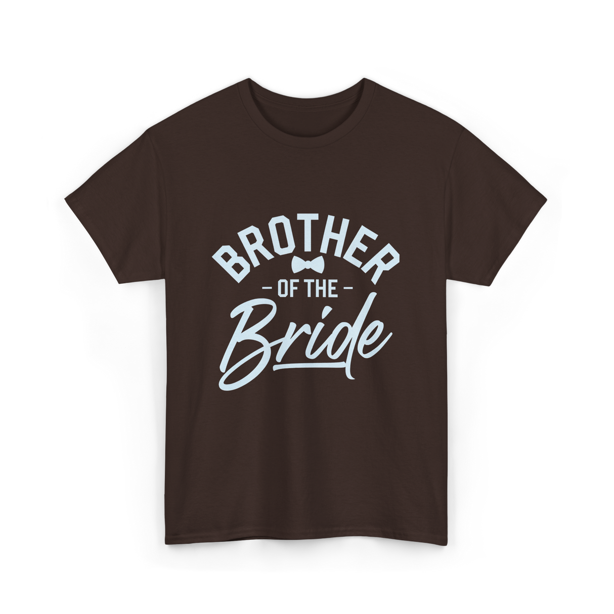 Brother of the Bride Wedding T-Shirt - Dark Chocolate