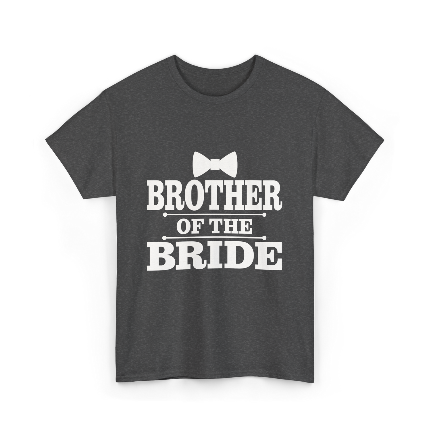 Brother Of The Bride Wedding T-Shirt - Dark Heather