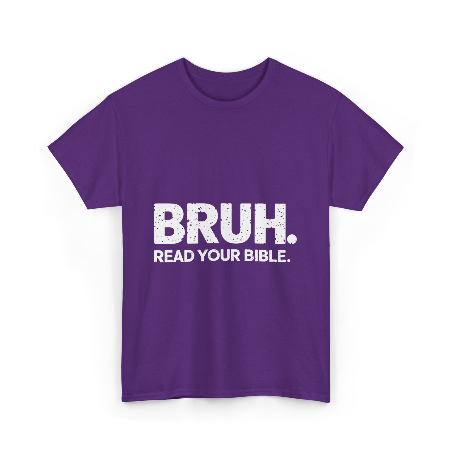 Bruh Read Your Bible Christian T-Shirt - Purple
