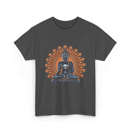 Buddha Statue Meditation Buddhism Zen T-Shirt - Dark Heather