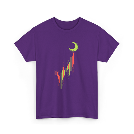 Bull Market Chart Crypto T-Shirt - Purple