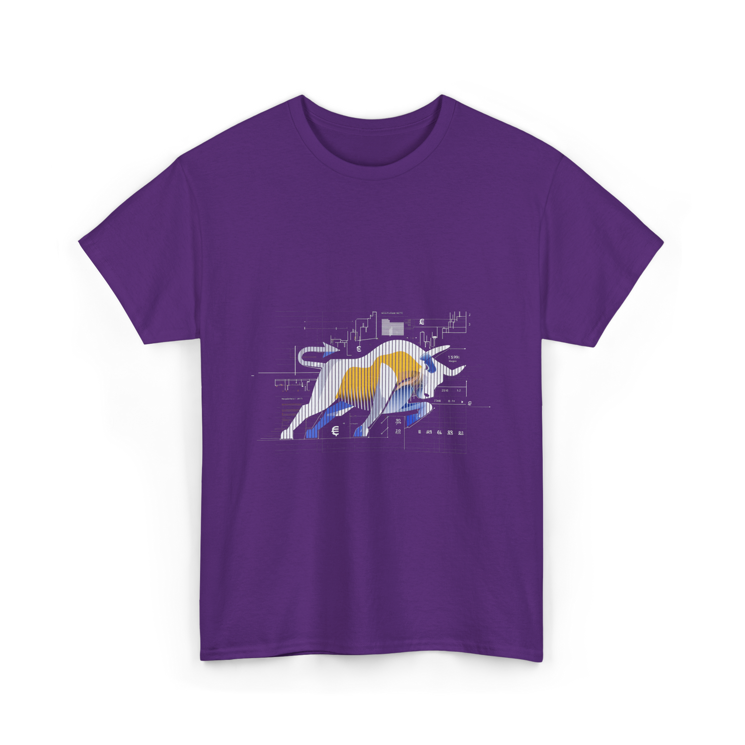 Bull Market Stock Trading Investor T-Shirt - Purple