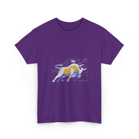 Bull Market Stock Trading Investor T-Shirt - Purple