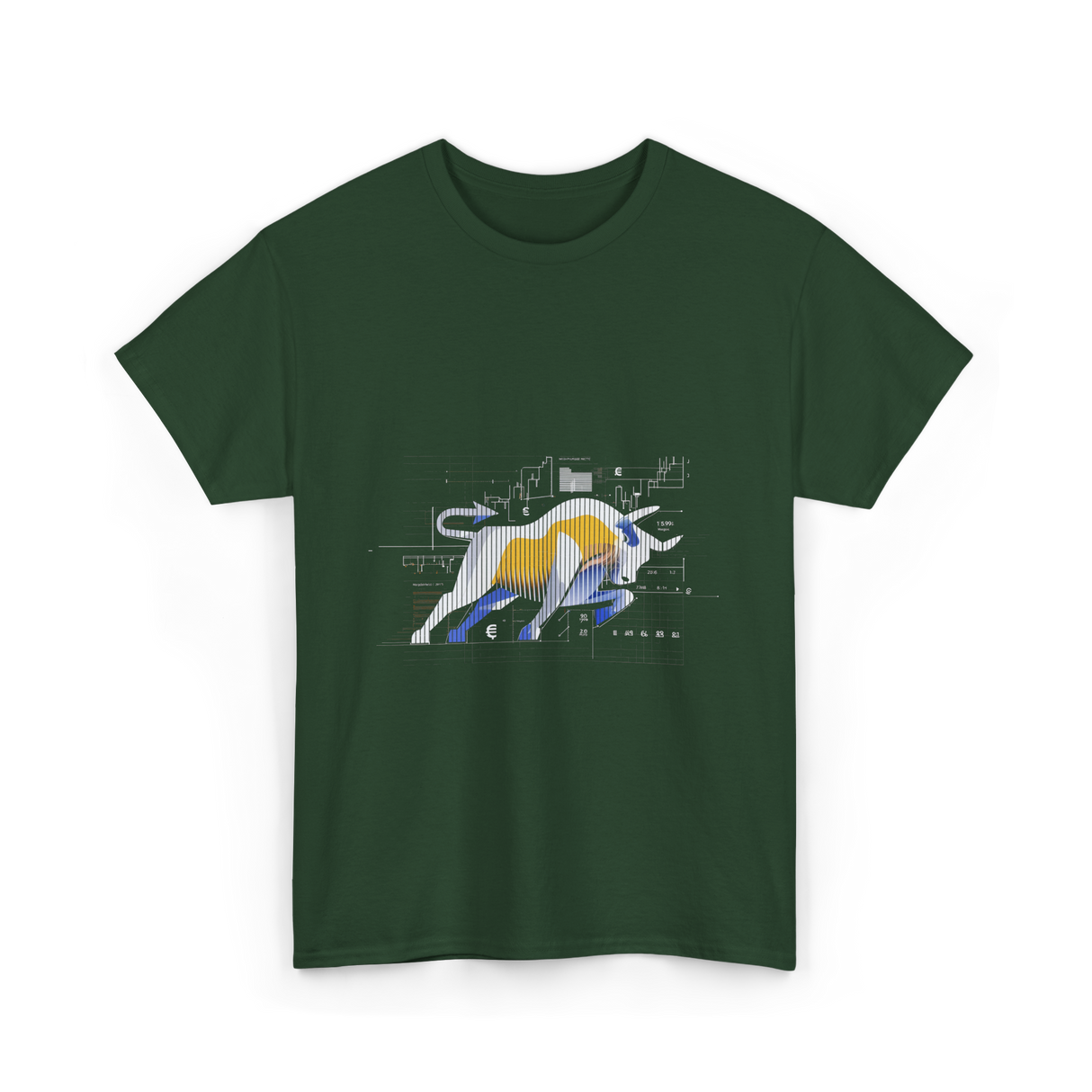 Bull Market Stock Trading Investor T-Shirt - Forest Green