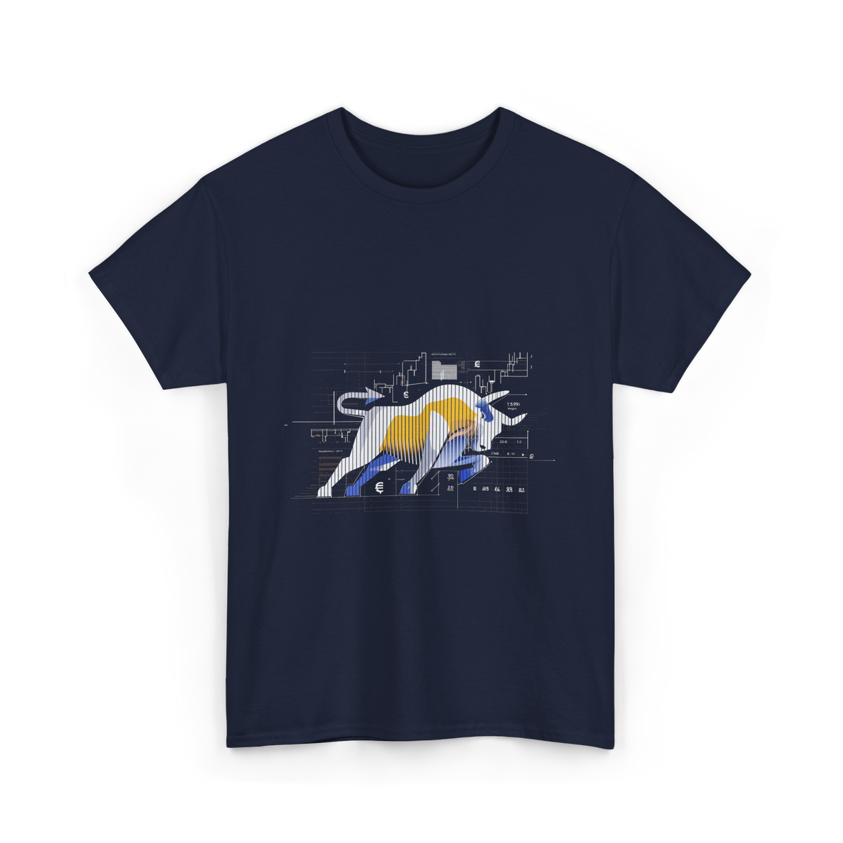 Bull Market Stock Trading Investor T-Shirt - Navy