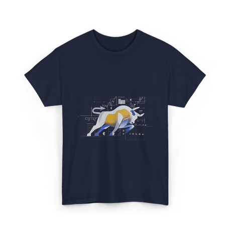 Bull Market Stock Trading Investor T-Shirt - Navy
