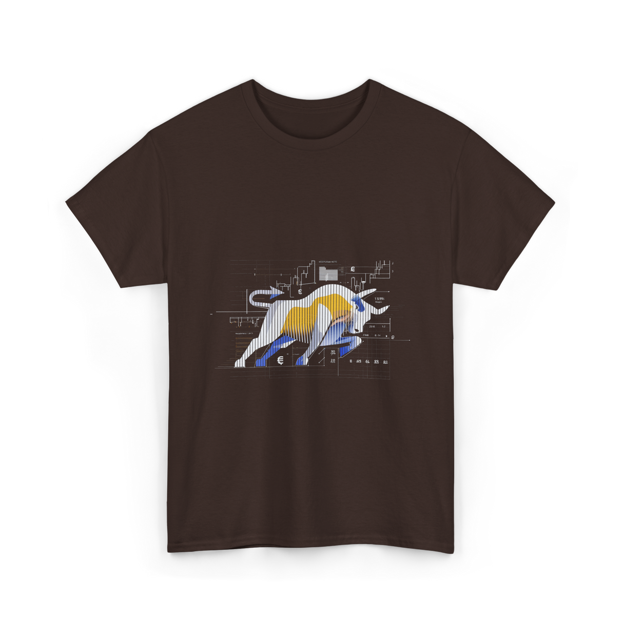 Bull Market Stock Trading Investor T-Shirt - Dark Chocolate