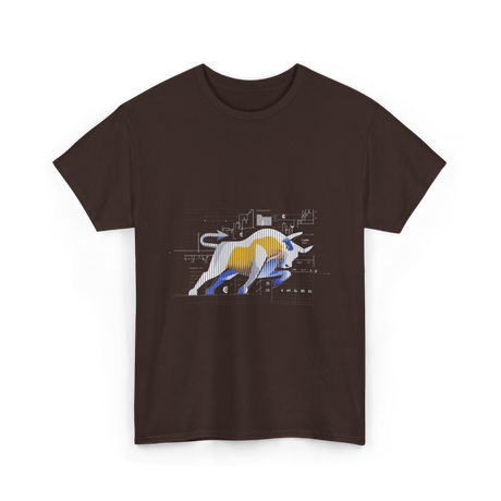 Bull Market Stock Trading Investor T-Shirt - Dark Chocolate