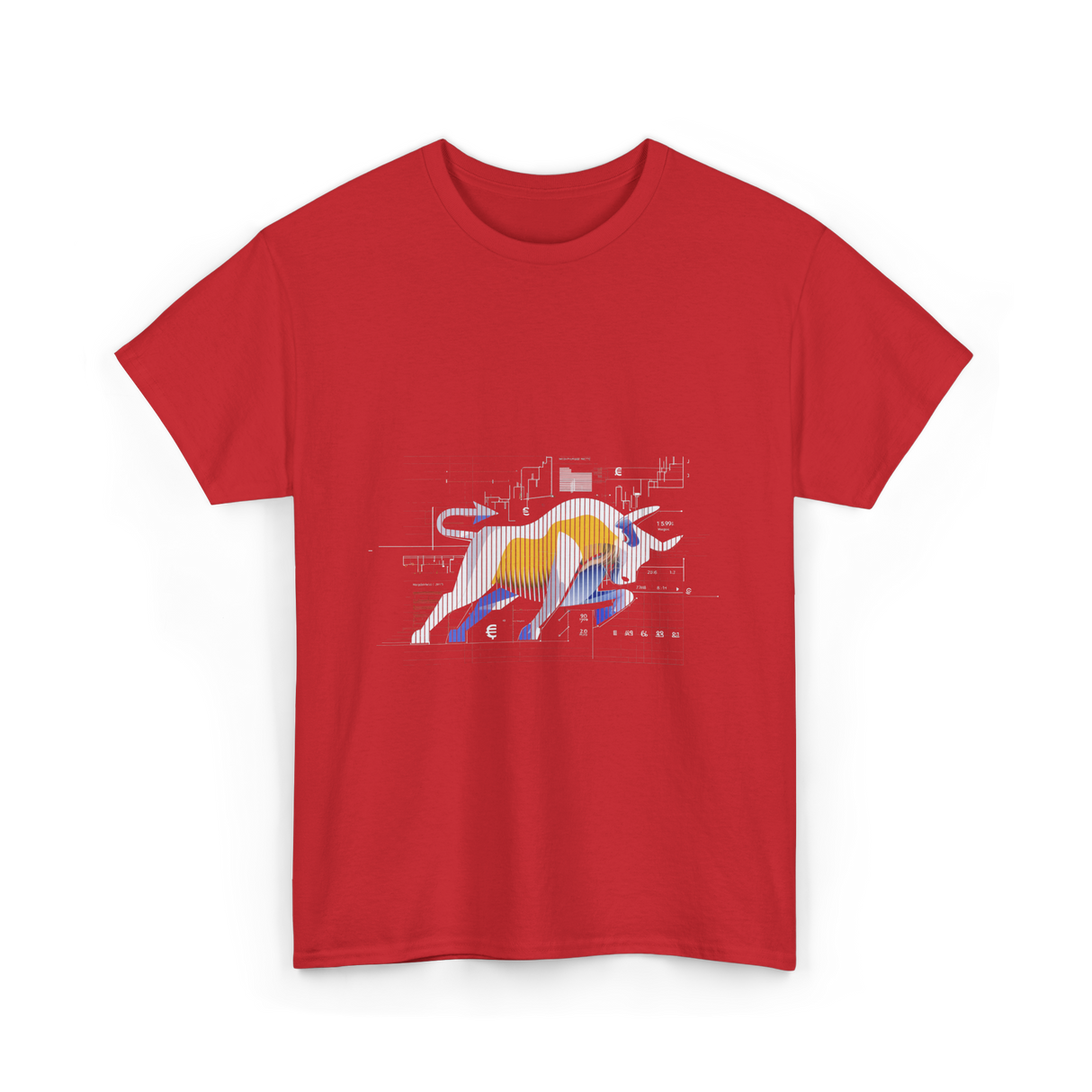 Bull Market Stock Trading Investor T-Shirt - Red