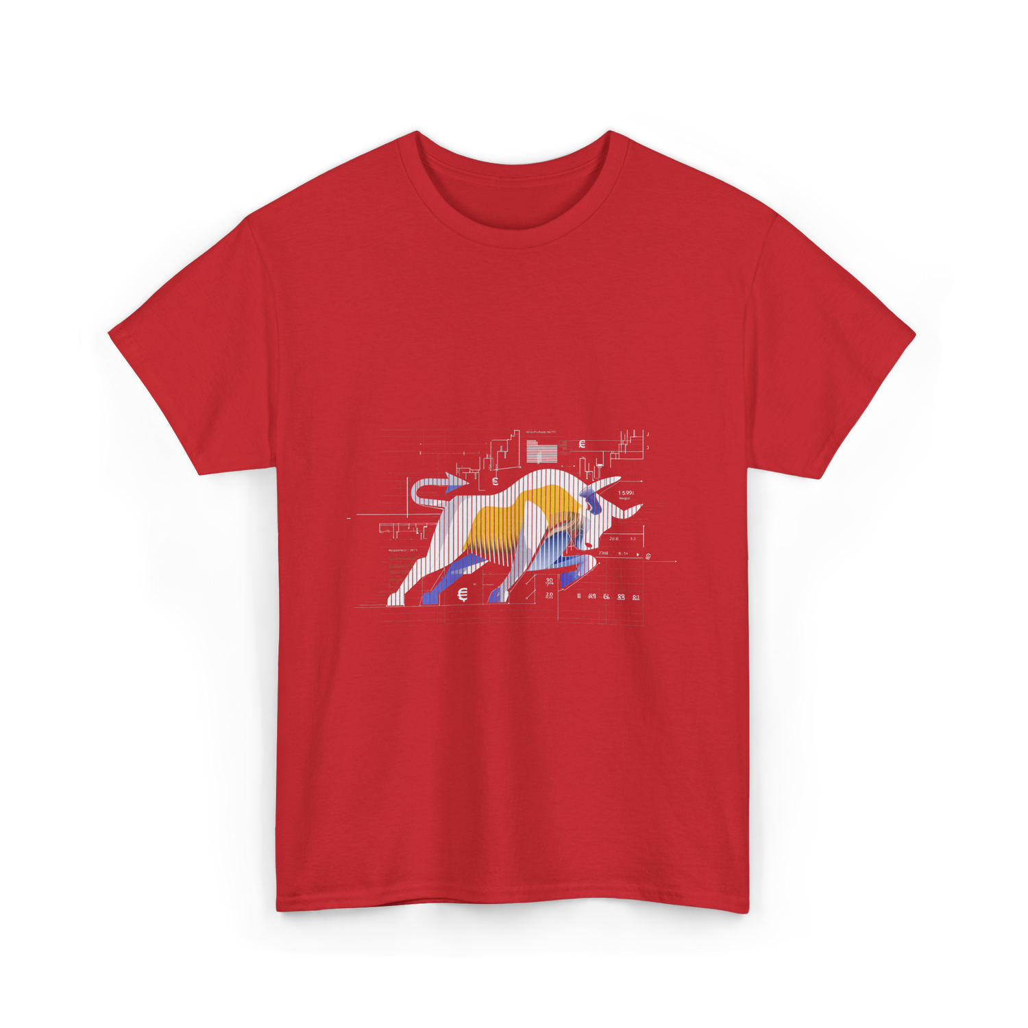 Bull Market Stock Trading Investor T-Shirt - Red