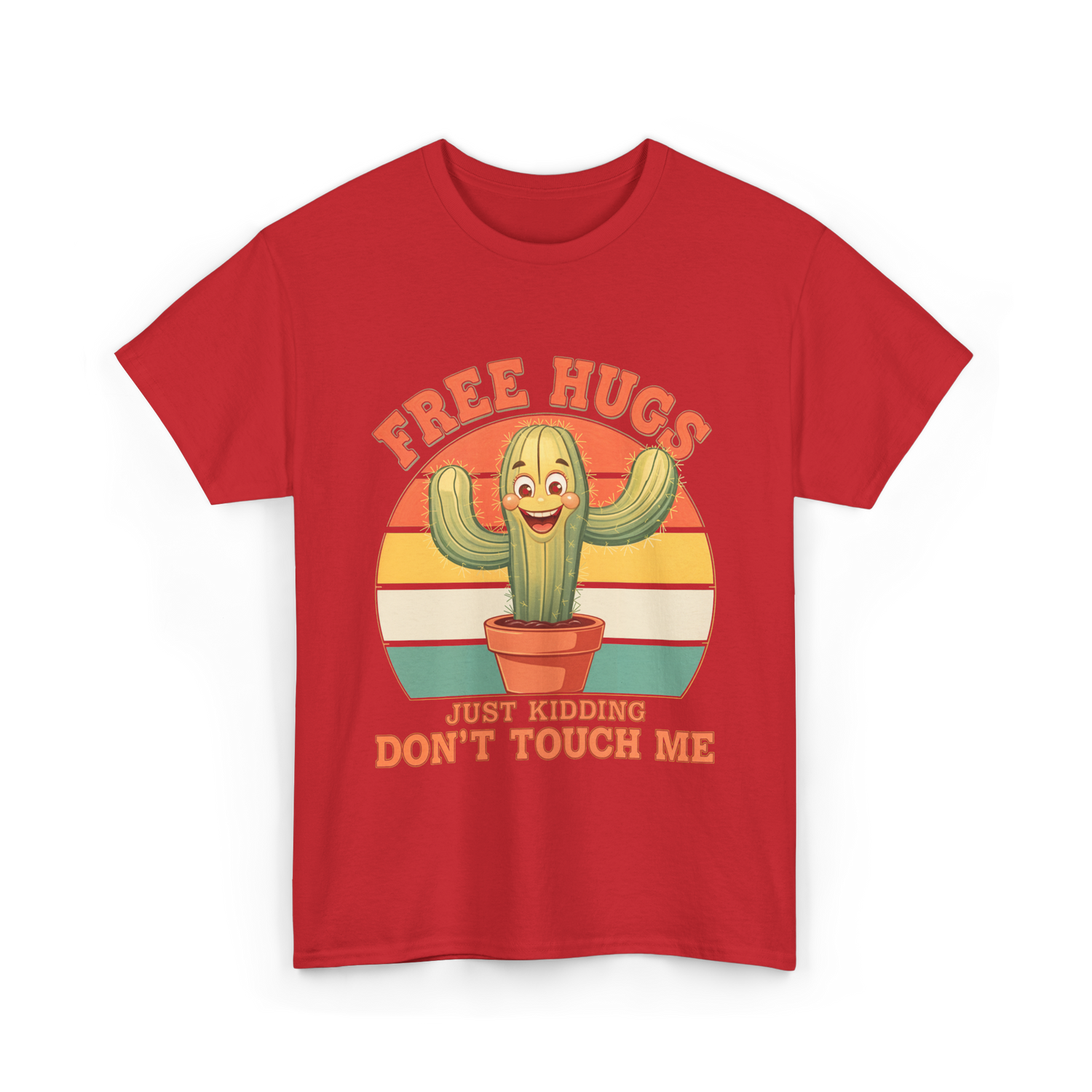 Cactus Humor T-Shirt - Red
