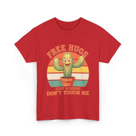 Cactus Humor T-Shirt - Red