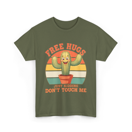 Cactus Humor T-Shirt - Military Green