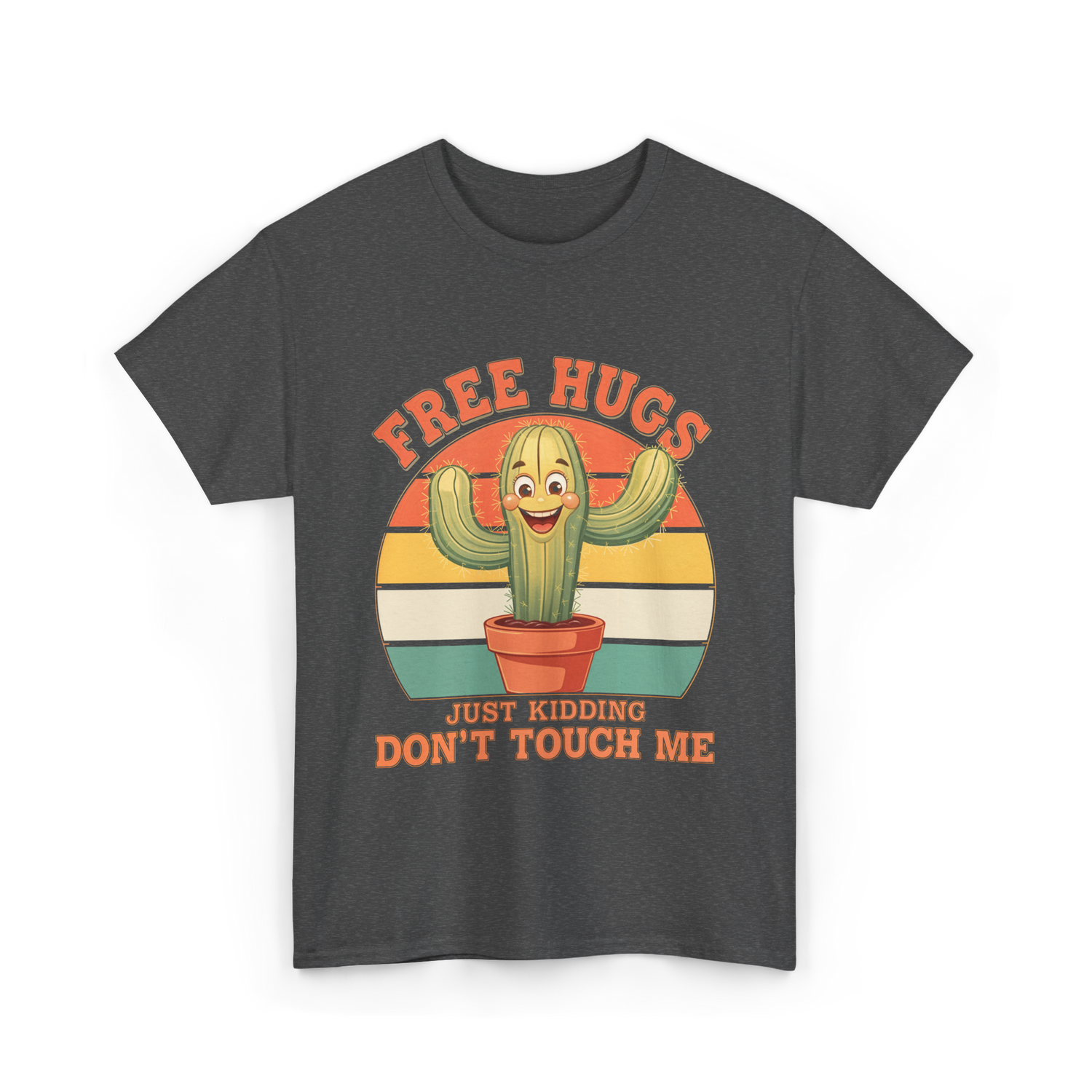 Cactus Humor T-Shirt - Dark Heather