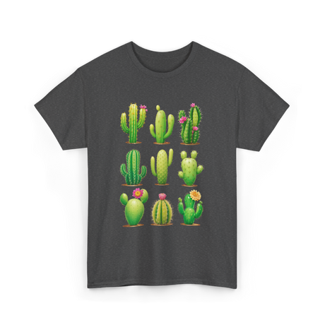 Cactus Plants Cactus Greenery T-Shirt - Dark Heather