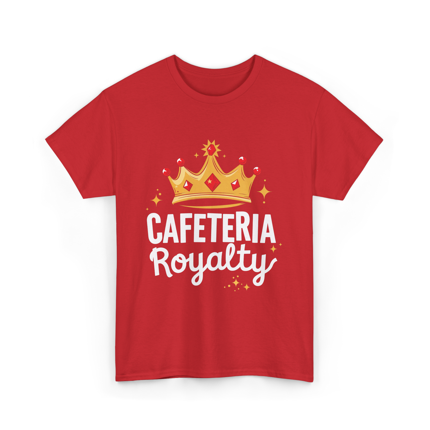Cafeteria Royalty Cafeteria Volunteer T-Shirt - Red