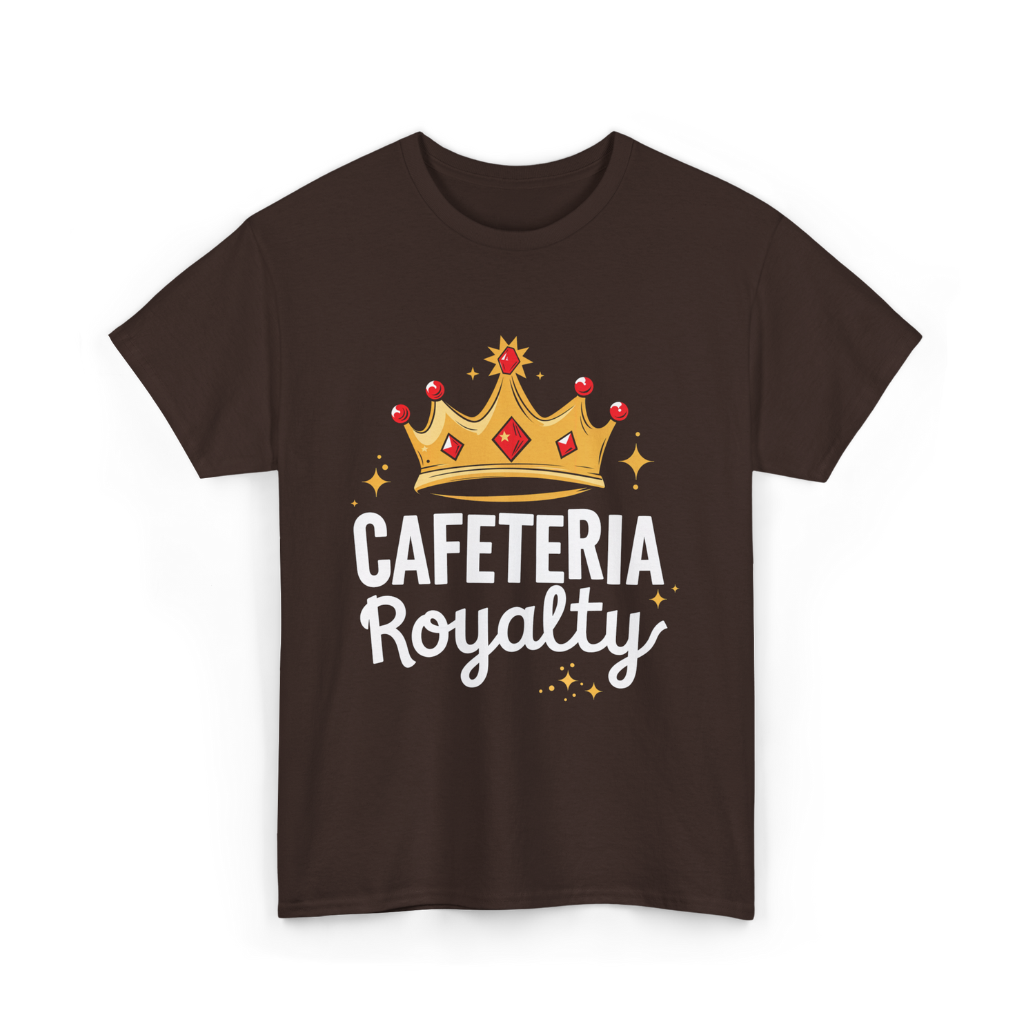 Cafeteria Royalty Cafeteria Volunteer T-Shirt - Dark Chocolate