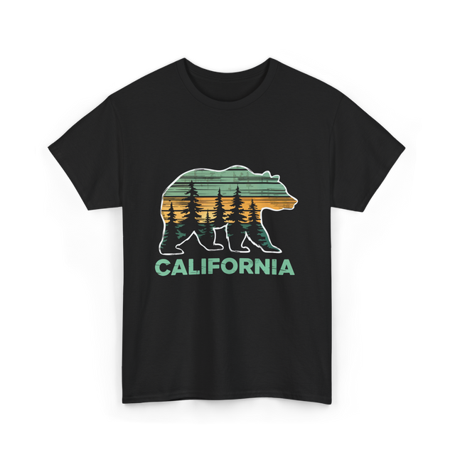 California Bear Vintage Nature T-Shirt - Black
