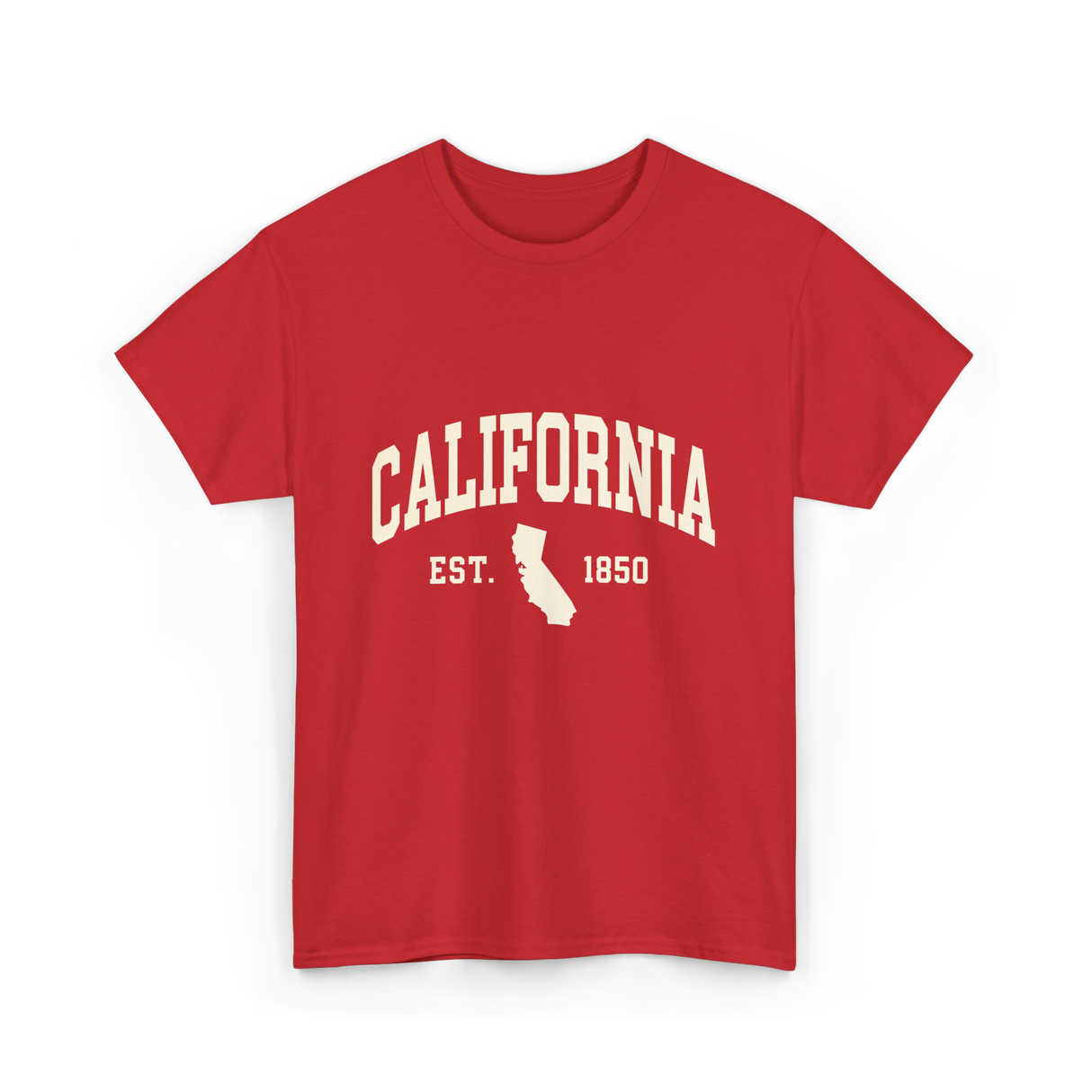 California Est 1850 California T-Shirt - Red