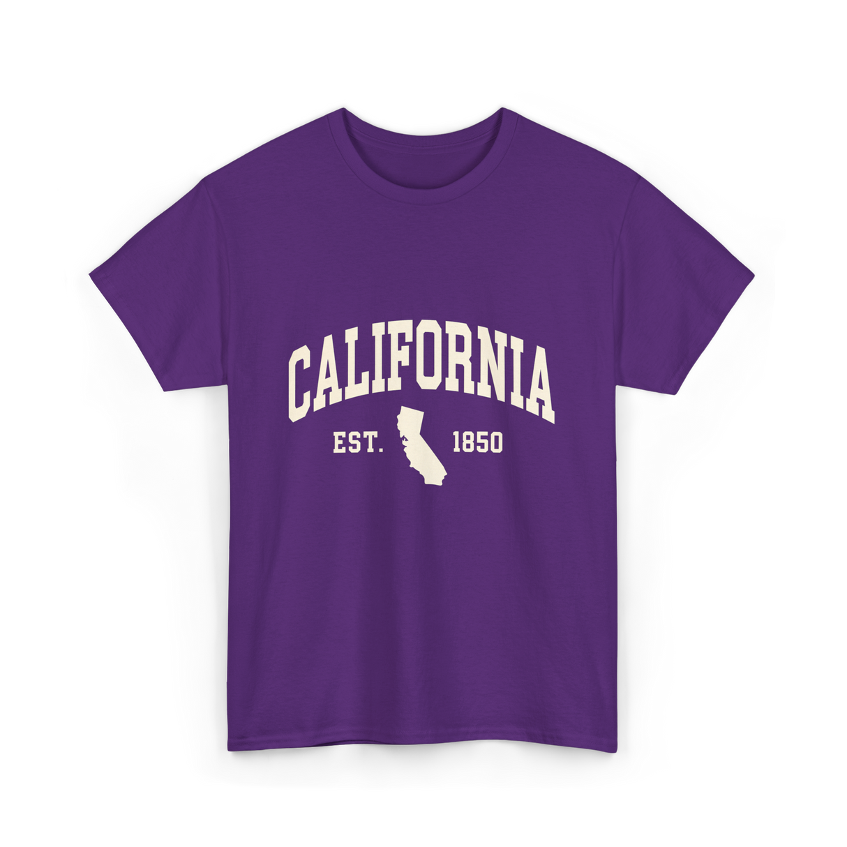 California Est 1850 California T-Shirt - Purple