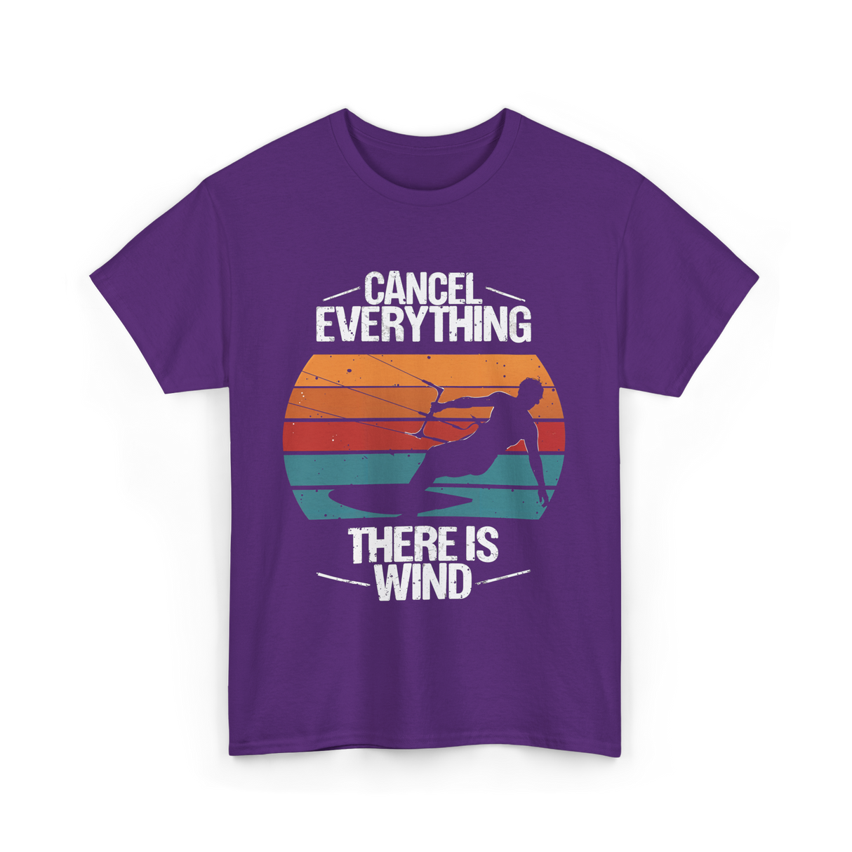 Cancel Everything Kitesurfing Kiteboarder T-Shirt - Purple