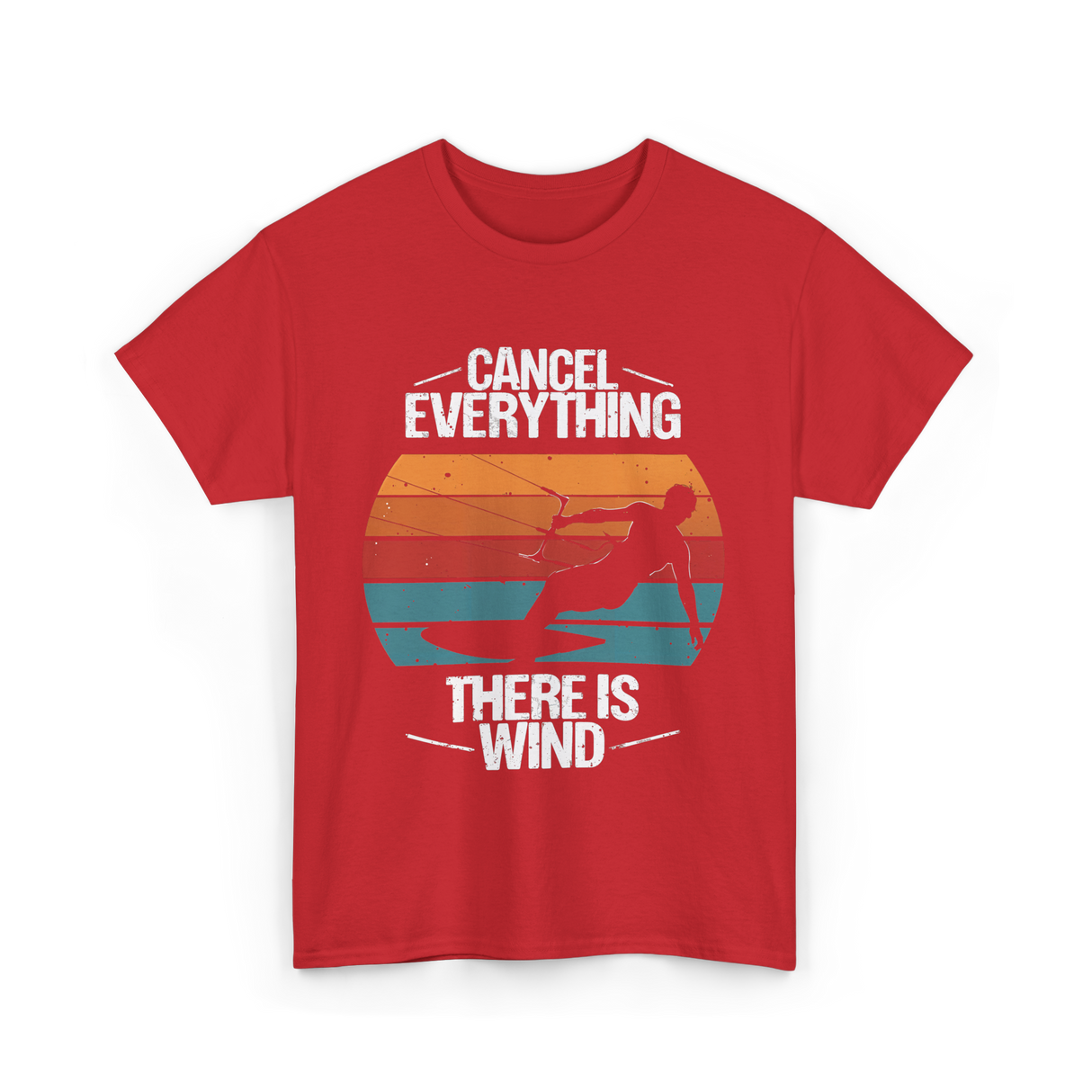 Cancel Everything Kitesurfing Kiteboarder T-Shirt - Red