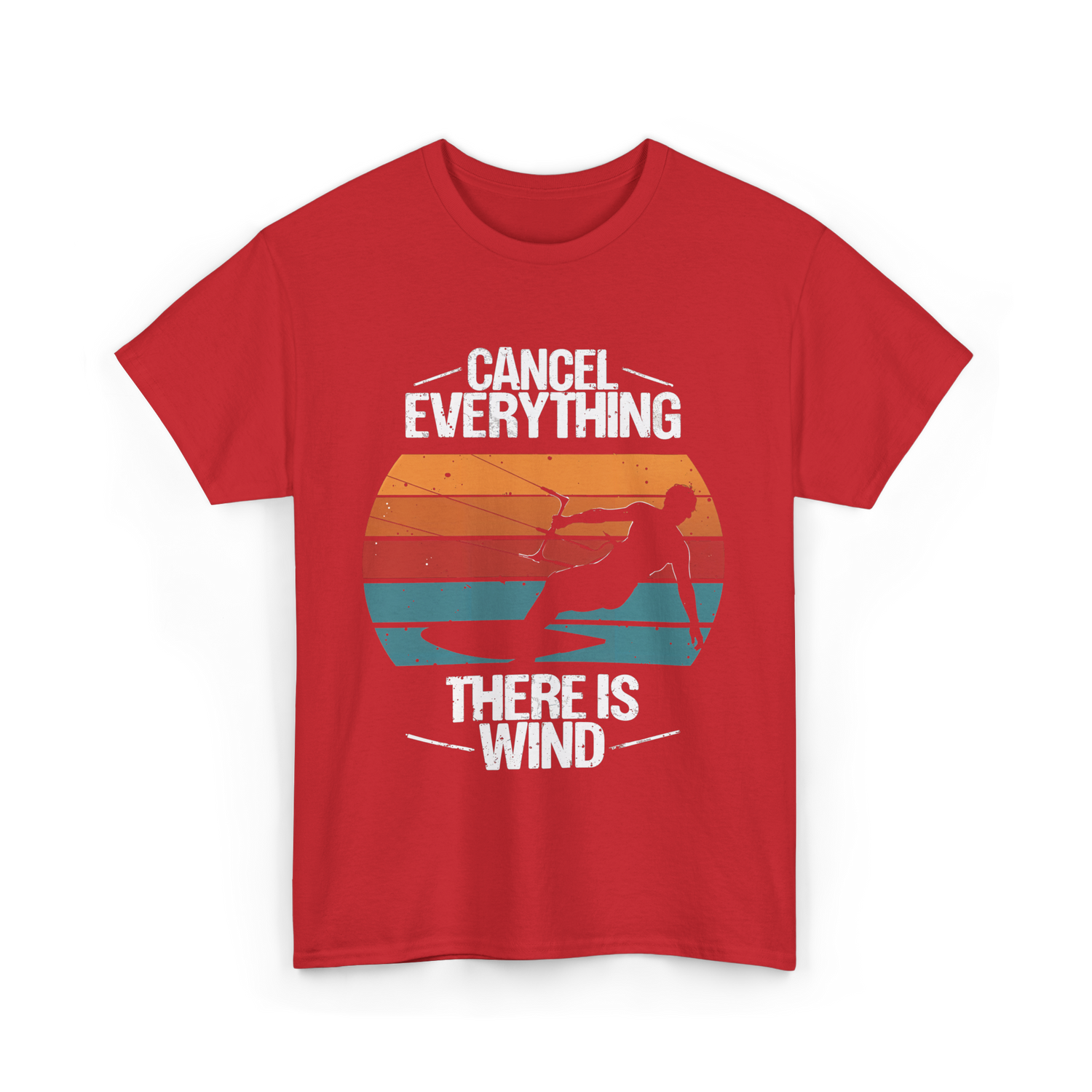 Cancel Everything Kitesurfing Kiteboarder T-Shirt - Red