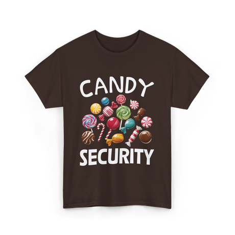 Candy Security Halloween Costume T-Shirt - Dark Chocolate