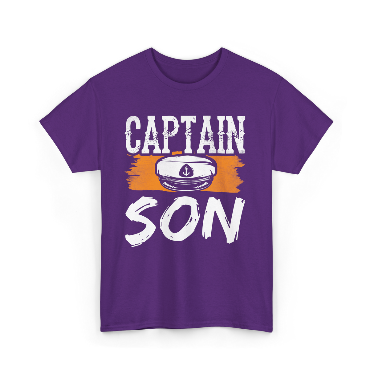 Captain Son Boat Nautical T-Shirt - Purple