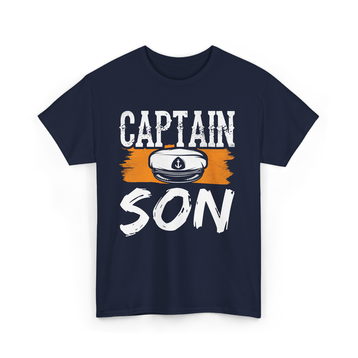 Captain Son Boat Nautical T-Shirt - Navy