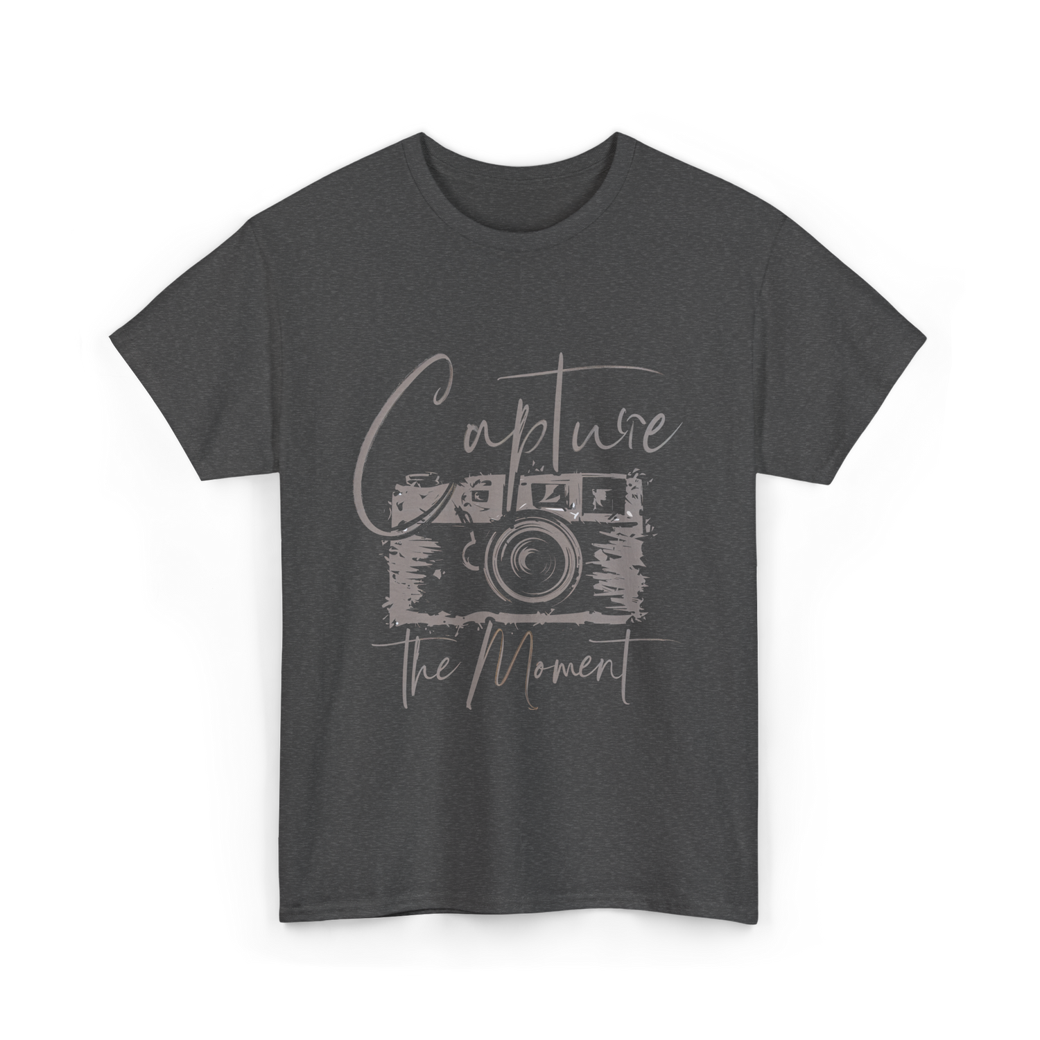 Capture The Moment Photography T-Shirt - Dark Heather