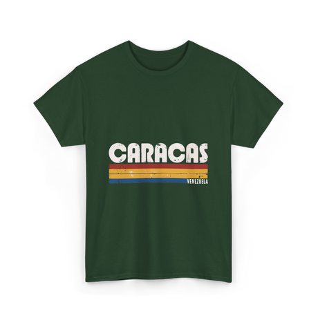 Caracas Venezuela Vintage Style T-Shirt - Forest Green
