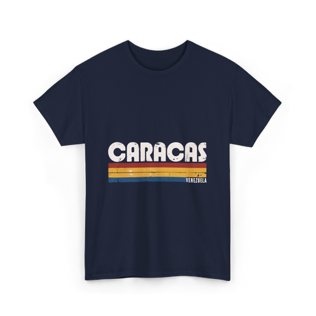 Caracas Venezuela Vintage Style T-Shirt - Navy