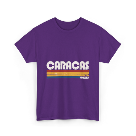 Caracas Venezuela Vintage Style T-Shirt - Purple