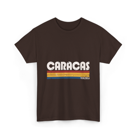 Caracas Venezuela Vintage Style T-Shirt - Dark Chocolate