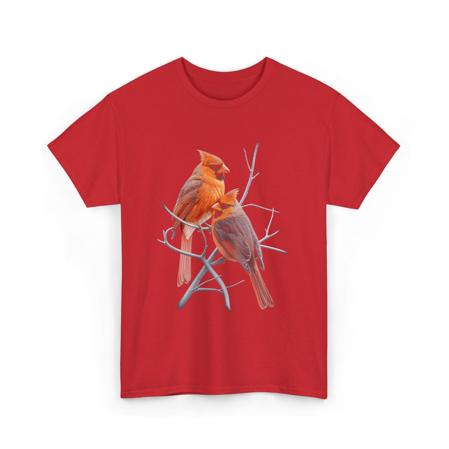Cardinals Birds Wildlife Nature T-Shirt - Red