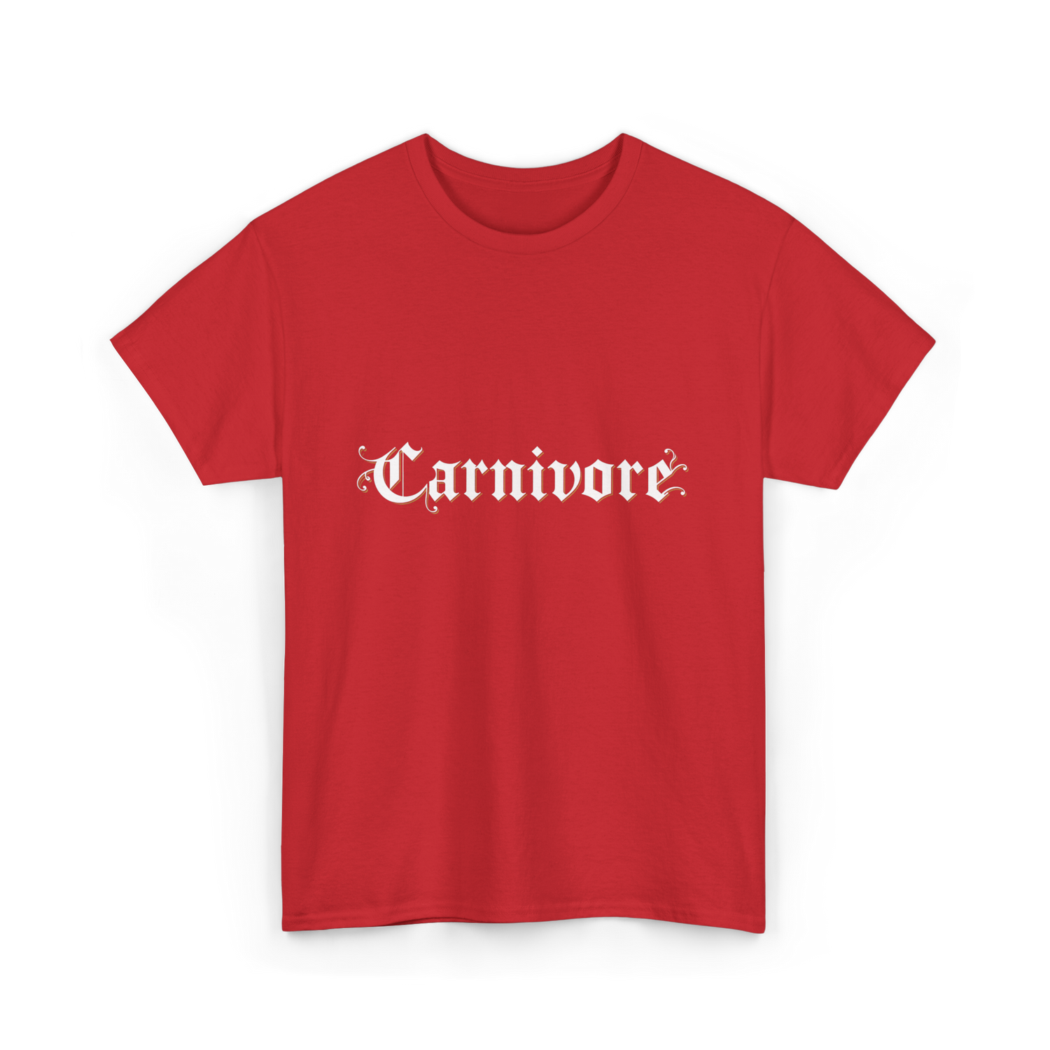 Carnivore Diet Nutrition T-Shirt - Red