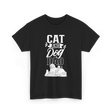 Cat And Dog Dad Pet Lover T-Shirt - Black