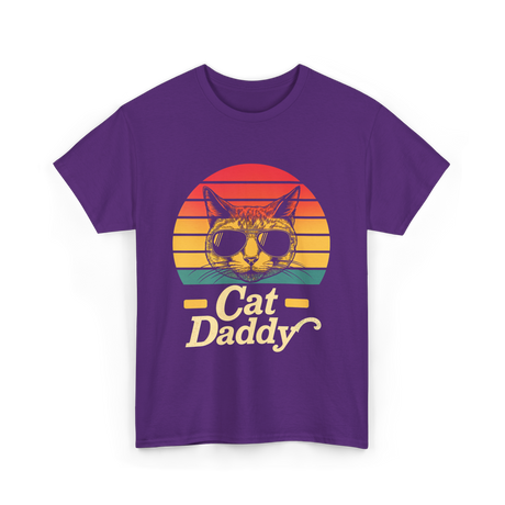 Cat Daddy Cat Lover T-Shirt - Purple