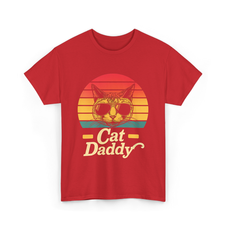 Cat Daddy Cat Lover T-Shirt - Red