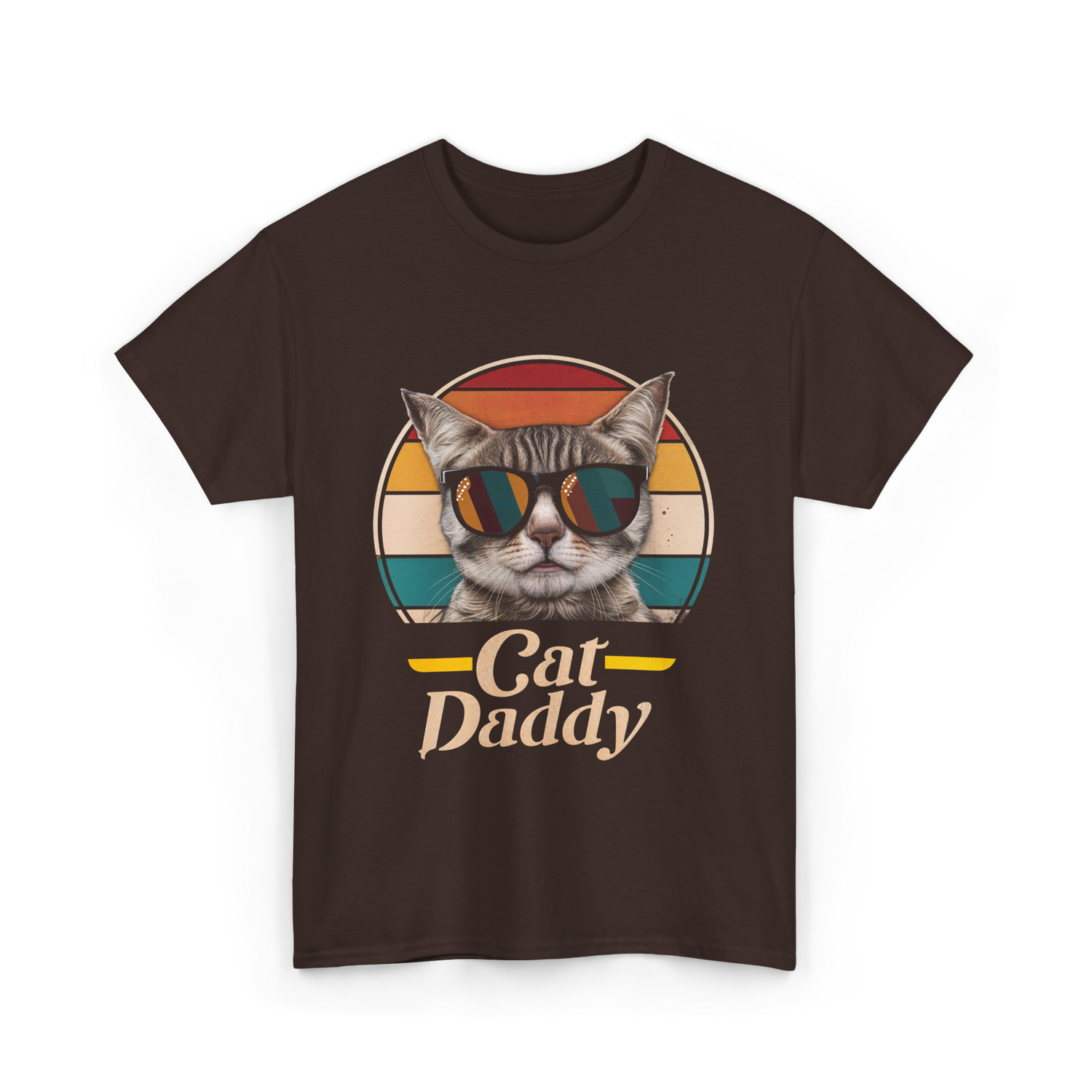 Cat Daddy Cats T-Shirt - Dark Chocolate