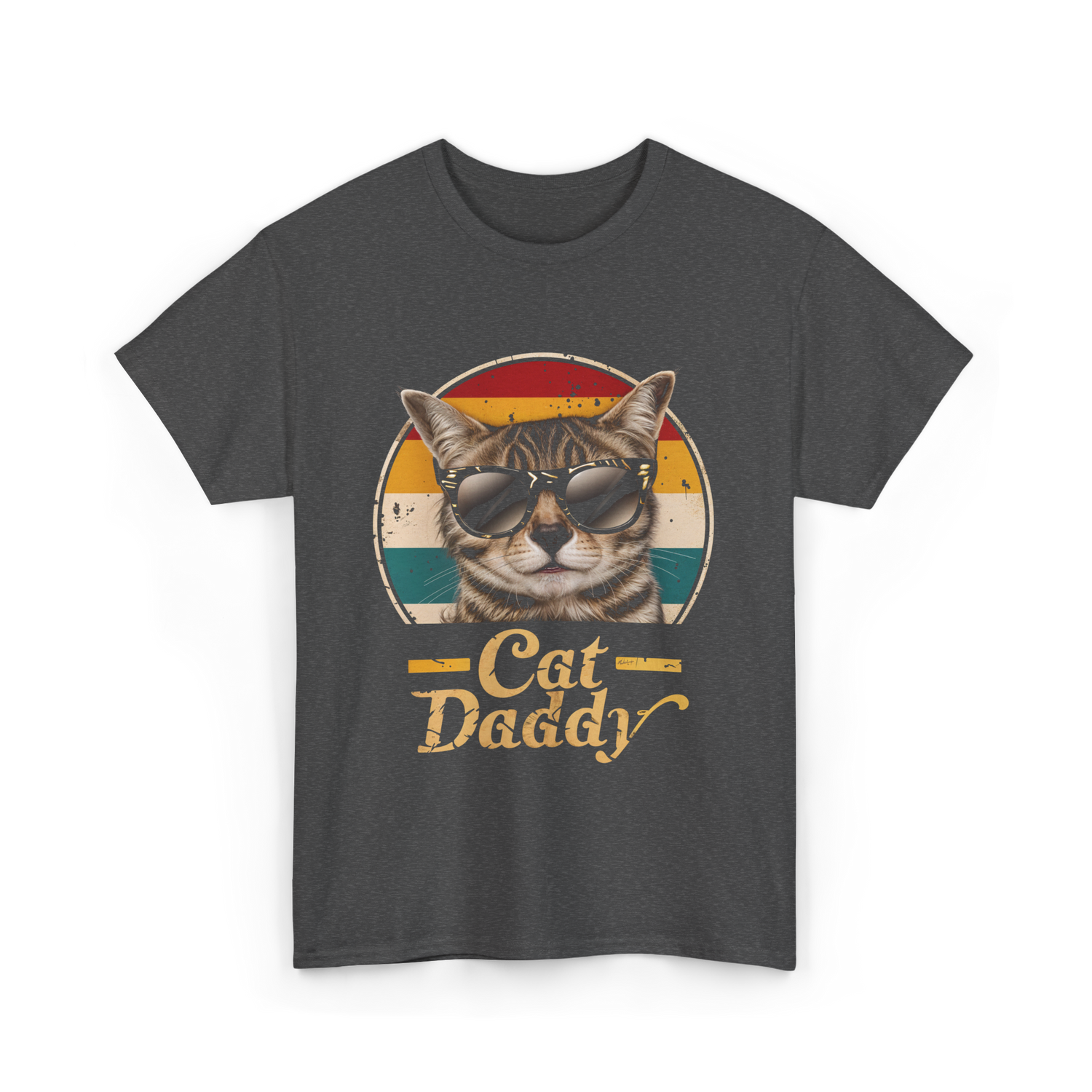 Cat Daddy Cat T-Shirt - Dark Heather
